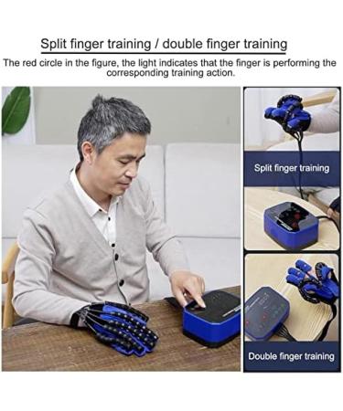 Finger Rehabilitation Stroke Both Hand Training Rehabilitation Robot Gloves Stroke Hemiplegia Hand Splint Finger Orthosis for Relieve Wrist & Thumb Pain Blue S Size Blue S size - Buy Online on GoSupps.com