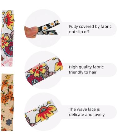 Lusofie 20Pcs Floral Print Baby Hair Clips - Non-Slip Toddler Barrettes for Girls | Hair Accessories for Fine Hair Kids - Buy Online on GoSupps.com