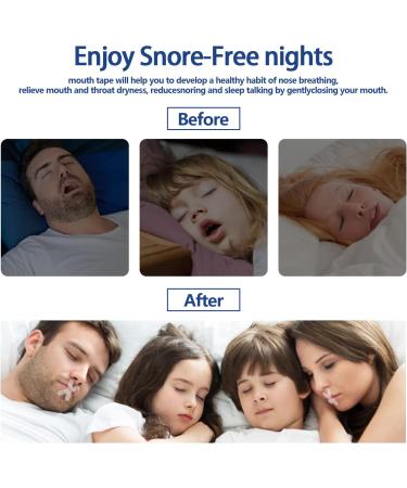 Soanufa 120 pcs Sleep Tape - Gentle Mouth Strips for Improved Nose Breathing | Reduce Mouth Breathing, Enhance Night Sleep, and Instant Snoring Relief - Buy Online on GoSupps.com