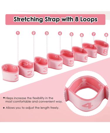 2-Piece Yoga Belt Set | Elastic Fitness Bands with Loops for Stretching Gymnastics & Pilates Optimal Yoga Accessories - Buy Online on GoSupps.com