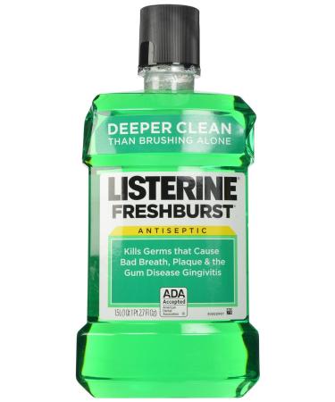 Listerine Antiseptic Mouthwash Fresh Burst 1.5 Liter (Pack of 2)