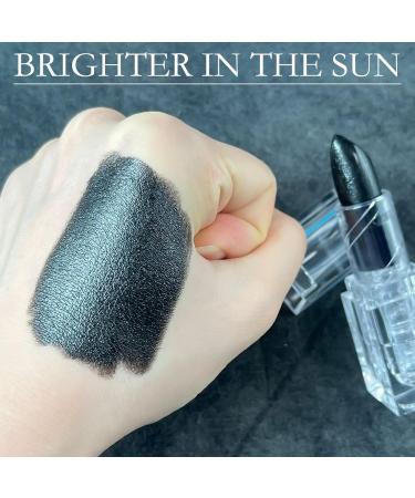 Waterproof black lipstick Gothic waterproof gloss - Long-lasting black lip gloss for parties outdoor events festive occasions everyday wear evenings out - Buy Online on GoSupps.com