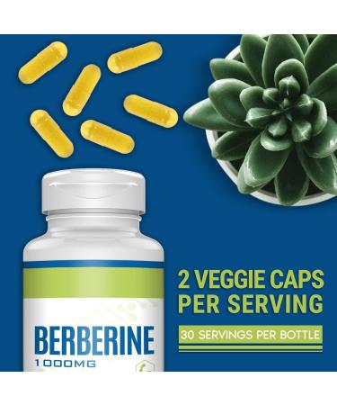 High Dose Berberine HCL 1000mg - 2 Pack | Berberine & Milk Thistle Extract for Heart & Liver Health | 120 Vegan Capsules - Buy Online on GoSupps.com