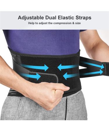 Back Brace for Lower Back Pain Relief - Breathable Support Belt with 6 Steel Stays & Adjustable Straps for Men & Women - Ideal for Daily Work - Buy Online on GoSupps.com