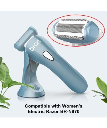 Brori Electric Razor Replacement Shaver Head for Women BR-N970 Blue - Buy Online on GoSupps.com