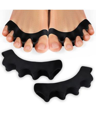 Welnove Extra Large Toe Separator Bunion Corrector - Extra Wide Toe Spacers for Plus Size Women Men to Correct Bunions and Relieve Foot Pain Toe Overlapping Hammertoe