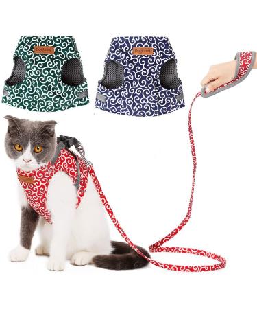 Etopars Cat Dishes & Leash Set - Adjustable Cat Vest & Jacket for Kittens - Ultra-Light Outbreak-Proof Cat Harness - XS Red for Pets & Puppies - Buy Online on GoSupps.com