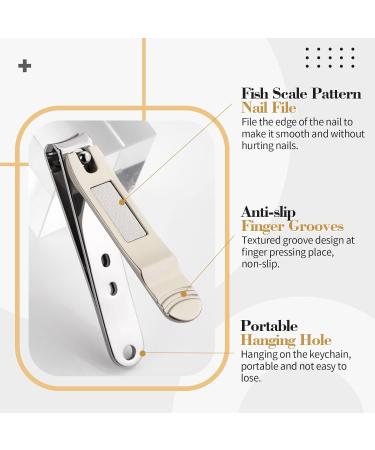 Born Pretty Stainless Steel Nail Clipper Set with Case - Set of 3 (Straight & Curved) - Buy Online on GoSupps.com