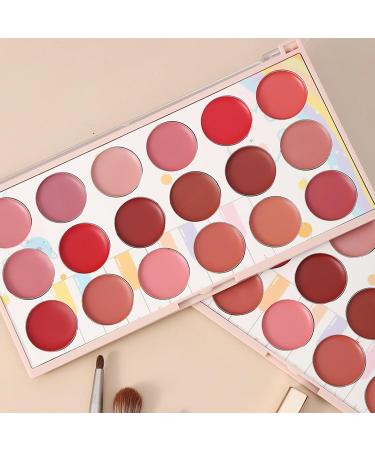 Mimoqk Lip palette for women lip cream palette 18-color lipstick palette moisturizing lip palette sweat-resistant lip cream vibrant lip colors lip cream - Buy Online on GoSupps.com