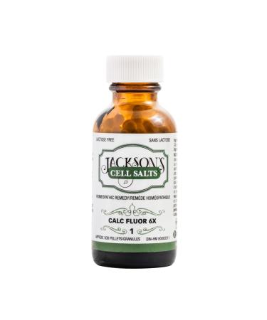 Jackson s Cell Salt #1 Calc fluor 6X (500 Pellet Bottle) Certified Vegan Lactose-Free Calcarea fluorica 6X 500 count (Pack of 1)
