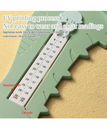 Buy Panyi Footmonds Children's Shoe Measuring Device - Dinosaur Design for Kids (0-8 Years) - Accurate Shoe Size Guide in Green - Buy Online on GoSupps.com