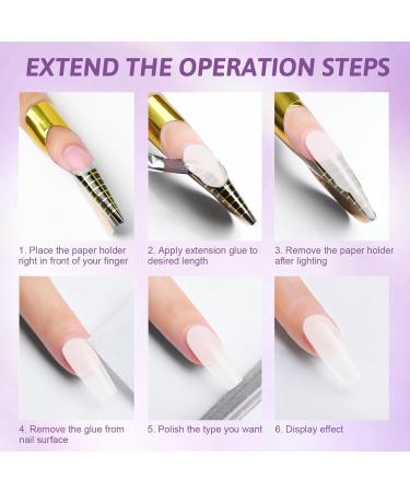 UV Nagelgel 15g*2 - Sealing & Assembly Gel for Nail Extensions Solid Color & Poly Gel for Nail Art - White - Buy Online on GoSupps.com