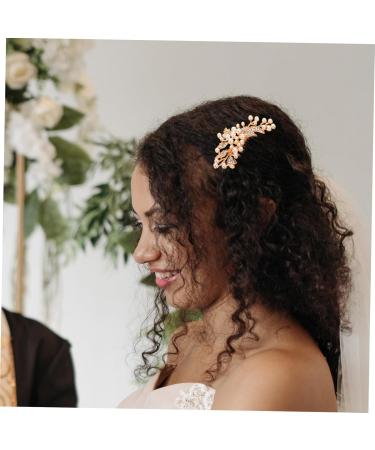 Mikinona Wedding Hair Accessories Rhinestone Hair Clips Hair Side Comb Wedding Hair Comb Hair Comb for Women Pearl Hair Comb Bridal Hair Comb Bride Hair Accessories Bride Hair Comb - Buy Online on GoSupps.com