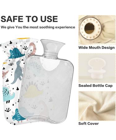 Buy Naanle Cartoon Dinosaurs Heat Bottle - 2L Transparent Hot Water Bottle for Pain Relief & Therapy | Perfect for Bed Hand & Foot Use - Buy Online on GoSupps.com