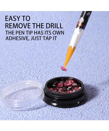 Nail Rhinestone Picker Adhesive Resin Rhinestones Picker Pencil | Gem Pick up Tool for Nails Crafts Makeup Face Clothes Shoes Handle Manicure Rhinestone Applicator Money money - Buy Online on GoSupps.com