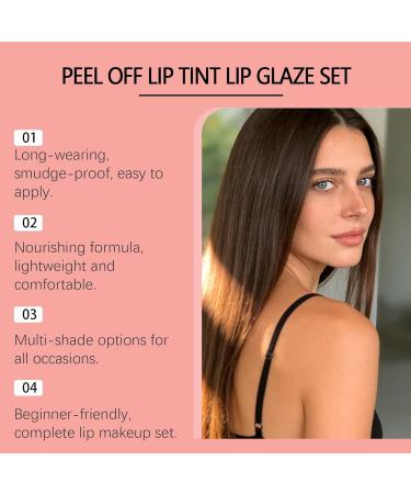  G n rique Peel-Off Lip Tint with Gloss - Nourishing Anti-Stain Plumping Effect - Long-Lasting Lightweight Easy to Apply - Coral Pink - 2-in-1 Set (7ml) - Buy Online on GoSupps.com