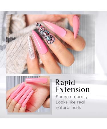 60ml Extension Poly Nail Gel - Quick Building UV Gel for Nail Enhancement and Manicure - Pink Color for Salon and DIY Nail Art - Buy Online on GoSupps.com
