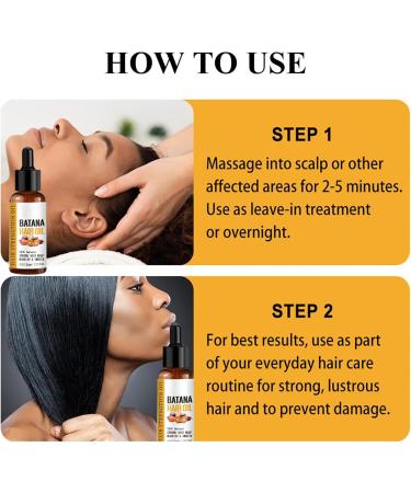 Go Ho Batana Oil for Hair Growth(50ml) Hair Growth Serum Hair Growth Oil with Castor Oil Coconut Oil for Women and Men Moisturizing & Strengthening Serum for Scalp & Hair Care - Buy Online on GoSupps.com