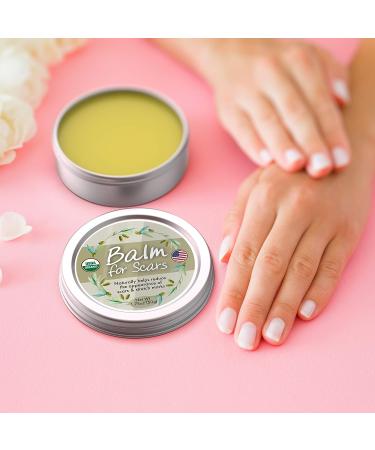 Organic Scar Fade Balm Cream - 1.75oz USDA Scar Treatment Gel Made in USA for Surgery Scar & Stretch Mark Removal with Natural Ingredients - Buy Online on GoSupps.com