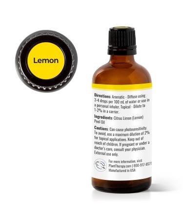Buy Plant Therapy Lemon Essential Oil 100 mL - 100% Pure Undiluted Aromatherapy Essential Oil for Natural Wellness - Buy Online on GoSupps.com