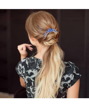 Cinaci 4 Pack Sparkly Jeweled Gems Hair Combs - Perfect for Prom, Wedding, and Special Occasions - Buy Online on GoSupps.com