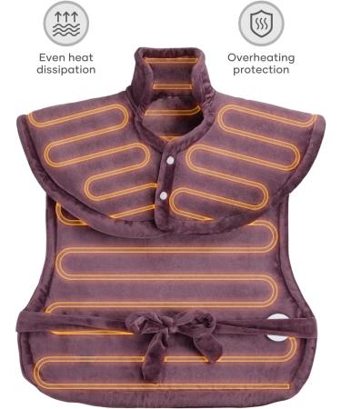 Electric Heating Cushion for Back Shoulder & Neck - 4 Temperature Levels 1.5 Hour Auto Shut-Off 60x85cm Warmers - Buy Online on GoSupps.com