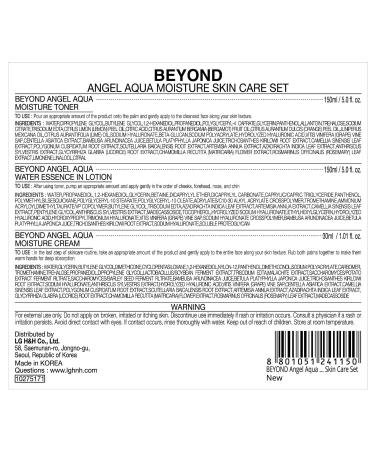 BEYOND Angel Aqua Moisture Skincare Set - 3-Piece Vegan Korean Skin Care for Dry Skin | Toner Emulsion Hyaluronic Acid Cica - Buy Online on GoSupps.com