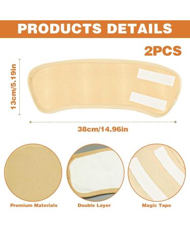 Organic Castor Oil Foot Pack - 2 Reusable Velcro Fastener Pads for Effective Therapy - Buy Online on GoSupps.com