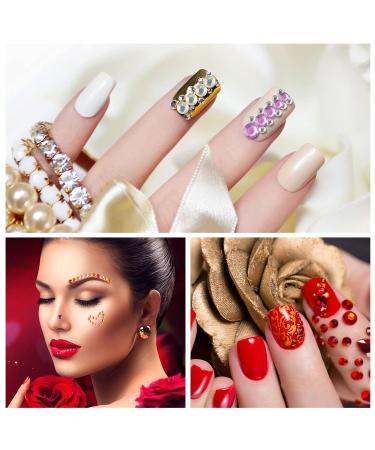 1600 Pcs Multicolor Self Adhesive Face Gems Rhinestones Set for Makeup, Hair & Crafts - Buy Online on GoSupps.com