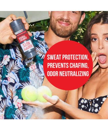 HAPPY NUTS Comfort Powder - Anti Chafing & Deodorant Aluminum-Free Sweat and Odor Control for Jock Itch Groin and Men's Private 4 Oz (4 Ounce (Pack of 1) Fragrance-Free) 4 Ounce (Pack of 1) Fragrance-Free - Buy Online on GoSupps.com