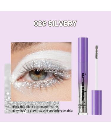  Missmisq Glitter Mascara | Waterproof Mascara Lengthening Curling Anti-Smear for Women Weddings Dates Travel Evenings Parties - Buy Online on GoSupps.com