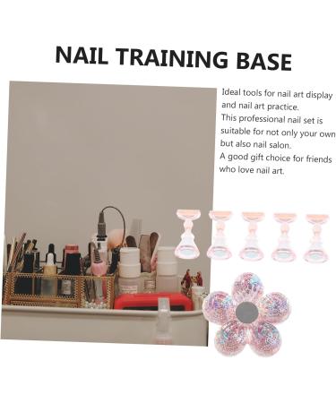 Beavorty 1 Set Chess Practice Seat Nail Art Holder Base Nail Art Practice Holder Pedicure Tip Stand Fake Nail Holders Flower Nail Art Stand Magnetic Mount Acrylic Symphony Pink Bracket 2x1cm Pink - Buy Online on GoSupps.com