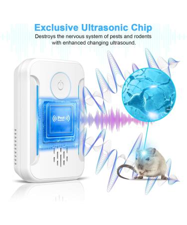 2023 Upgraded Ultrasonic Pest Repeller 6 Pack - Indoor Bug Control for Insects, Roaches, Mice, Spiders, Mosquitoes - Plug In Electronic Repellent for Home, Garage, Warehouse, Office, Hotel - Buy Online on GoSupps.com