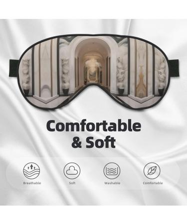 Marble Mural Print Ultra-Soft Eye Mask | Light-Blocking for Comfort & Restful Sleep - International Shipping - Buy Online on GoSupps.com