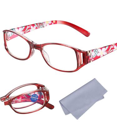 Joxigo 4 St ck Frauen Lesegl ser Anti-Blaulicht Faltbare kompakte Brillen mit Etui f r 55-59 Jahre - Buy Online on GoSupps.com