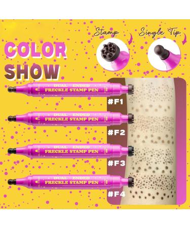 Faux Freckles Pen 28ml Fake Freckle Stamp Sweatproof Double Sided Makeup Pencil for Special Effects Halloween Beauty Daily Use for Women - Buy Online on GoSupps.com