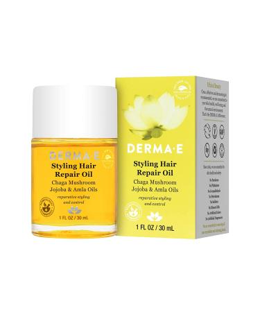Derma E Styling Hair Repair Oil 1 fl oz | Nourishing Treatment for Damaged Hair - Buy Online on GoSupps.com