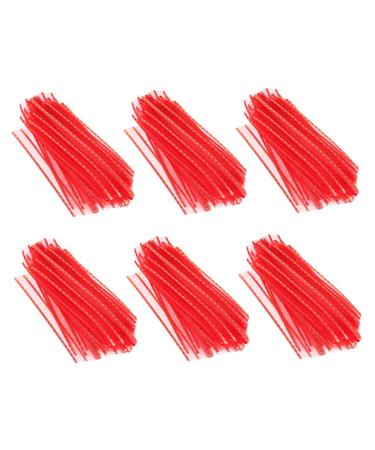 Beaupretty 6pcs Pull The Ball Packing Accessory Wedding Bows Decoration Home Adornment Pulling Flowers for Party Used Pulling Gauze Party Decoration Party Prop Red 15X5CM