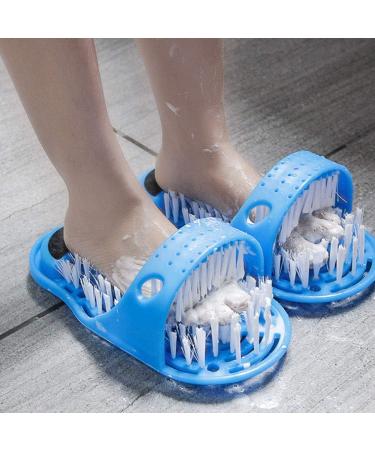 Shop Household Bathroom Plastic Foot Massage Slippers - Acupressure & Bath Cleaning Brush - International Shipping Available - Buy Online on GoSupps.com