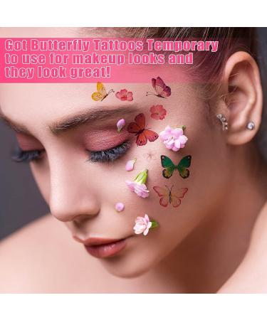 200Pcs Colorful Butterfly Temporary Tattoos for Kids/Women - Waterproof Stickers for Party Favors/Gifts/Decoration - Buy Online on GoSupps.com