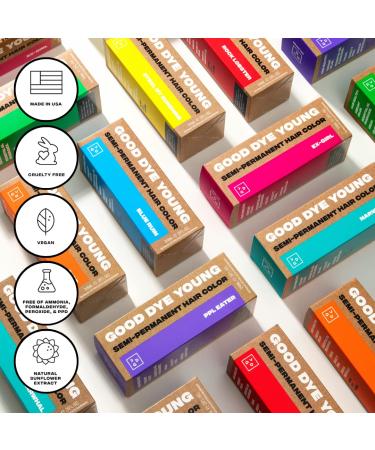 Good Dye Young Copper Semi-Permanent Hair Dye - UV Protective, Lasts 15-24+ Washes, Conditioning & PPD-Free - Cruelty-Free & Vegan - Buy Online on GoSupps.com