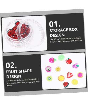 Mipcase 2 Sets Pearl Trim Clay Spacer Beads Crystals Decor Fruit Decor Nail Slice Decorations Slice Nail Art Manicure Decorations Diy Nail Slice Resin Nail Art Puzzle 3d Resin Beads - Buy Online on GoSupps.com