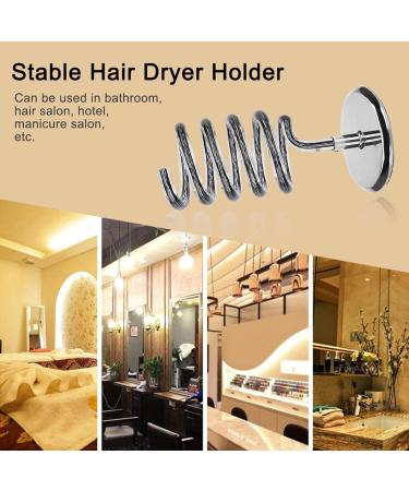 Hair Dryer Holder Adjustable Hair Dryer Holder Stainless Steel Base for Salon Home Hair Dryer Holder - Buy Online on GoSupps.com