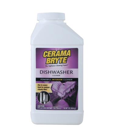Cerama Bryte 34616 Interior Dishwasher Cleaner 16oz - Powerful Formula for Sparkling Dishes - 1 Count, White - Buy Online on GoSupps.com
