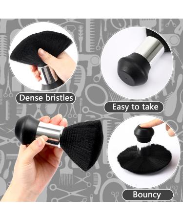 FEBSNOW Professional Hair Cutting Cape Kit - Waterproof Barber Cape with Neck Duster Brush & Adjustable Closure for Adults - Solid Black Salon Supplies - Buy Online on GoSupps.com