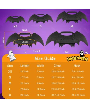 Rypet Dog Bat Costume - Halloween Pet Costume Bat Wings Cosplay Dog Costume Cat Costume for Party Large (Pack of 1) - Buy Online on GoSupps.com