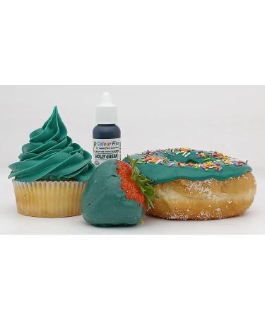 15ml Colour Flex Holly Green Oil Based Food Colouring Gel - Ideal for High Fat Foods, Buttercream, Chocolate Batters & Fondant Icing - Buy Online on GoSupps.com