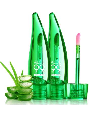 EONFAVE EONFAVE Set of 2 Aloe Vera Lipsticks Magical Color Changing Moisturizing and Long-Lasting with Aloe Vera Glossy and Hydrating (Pink 10 ml)
