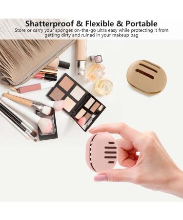 Fauxomor 3-Pack Makeup Sponge Holder | Breathable Silicone Travel Bag for All Sizes | Frost-Safe Portable Beauty Blender Tool Black Red Rose Red - Buy Online on GoSupps.com