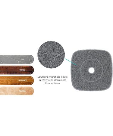 True & Tidy Extra Thick Microfiber Mop Pad Refill for SPIN-800 - 9x9 inches, Machine Washable (8-Pack) - Buy Online on GoSupps.com